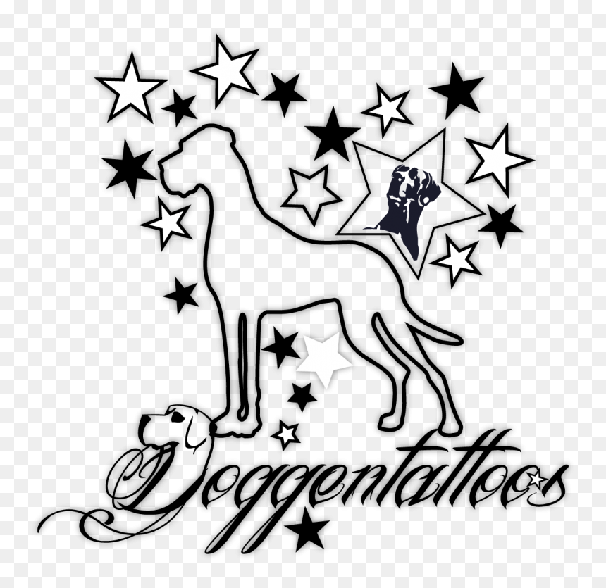Great Dane Tattoo Canidae Line Art Clip Art - Ciate Everyday Vacay Coconut Setting Powder, HD Png Download - great dane png