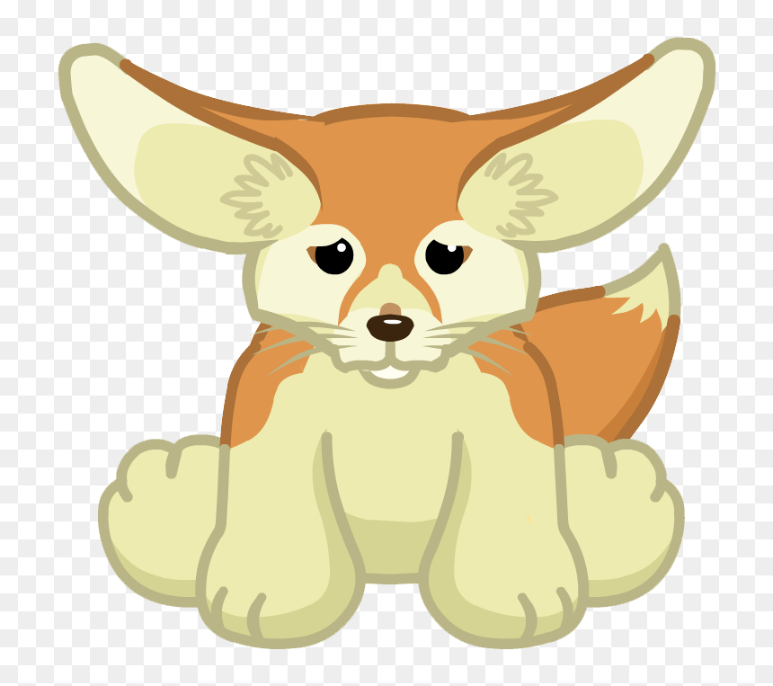 Red Fox Fennec Fox - Clipart Sick Dog, HD Png Download - fennec fox png