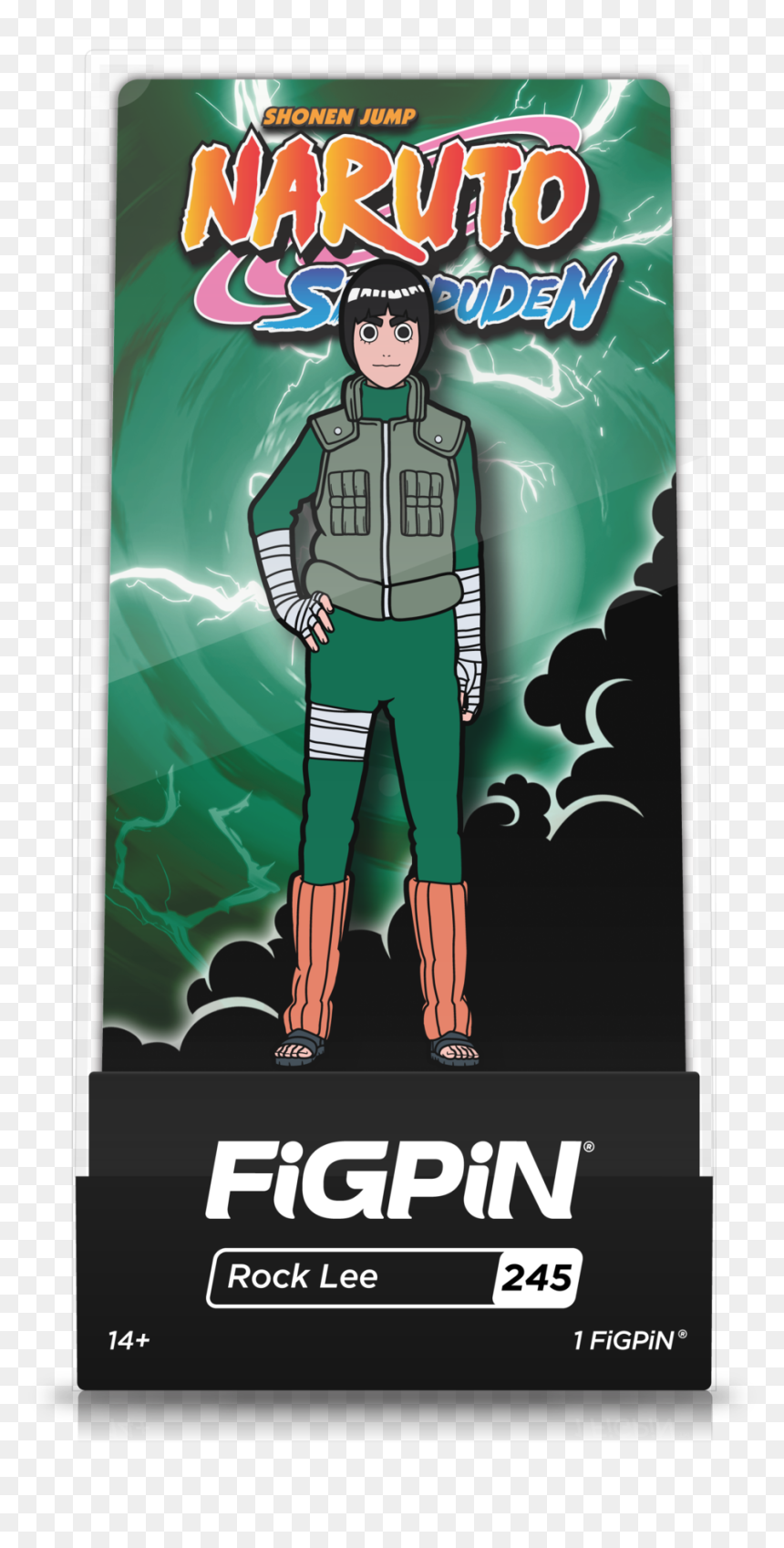 Rock Lee Enamel Pin"
 Data Src="//cdn - Rock Lee Figpin, HD Png Download - rock lee png