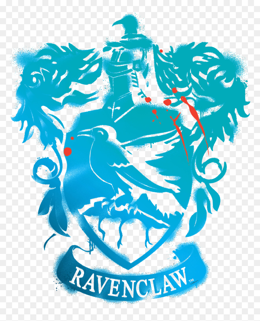 Wall Decal - Revenclaw Crest - Harry Potter And The Deathly Hallows, HD Png Download - harry potter lightning bolt png