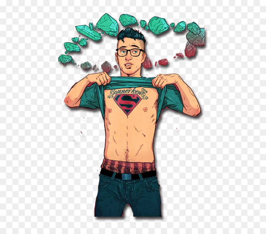 #superboy #superhero #connerkent #cartoon #boy #people - Tattoo Boy Png, Transparent Png - superboy png