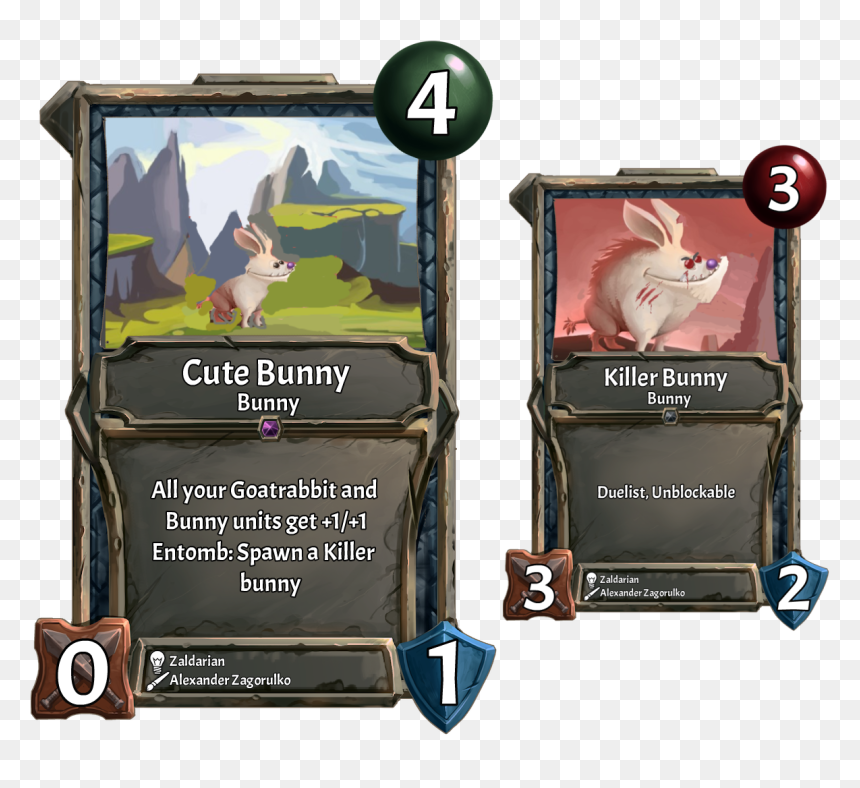 [card] Cute Bunny, Killer Bunny - Cute Killer Bunny, HD Png Download - cute bunny png