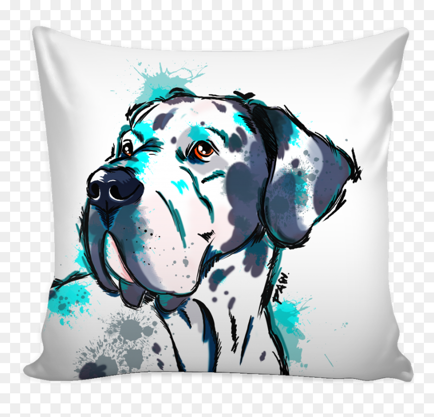 Great Dane Pillow Cover - Cushion, HD Png Download - great dane png
