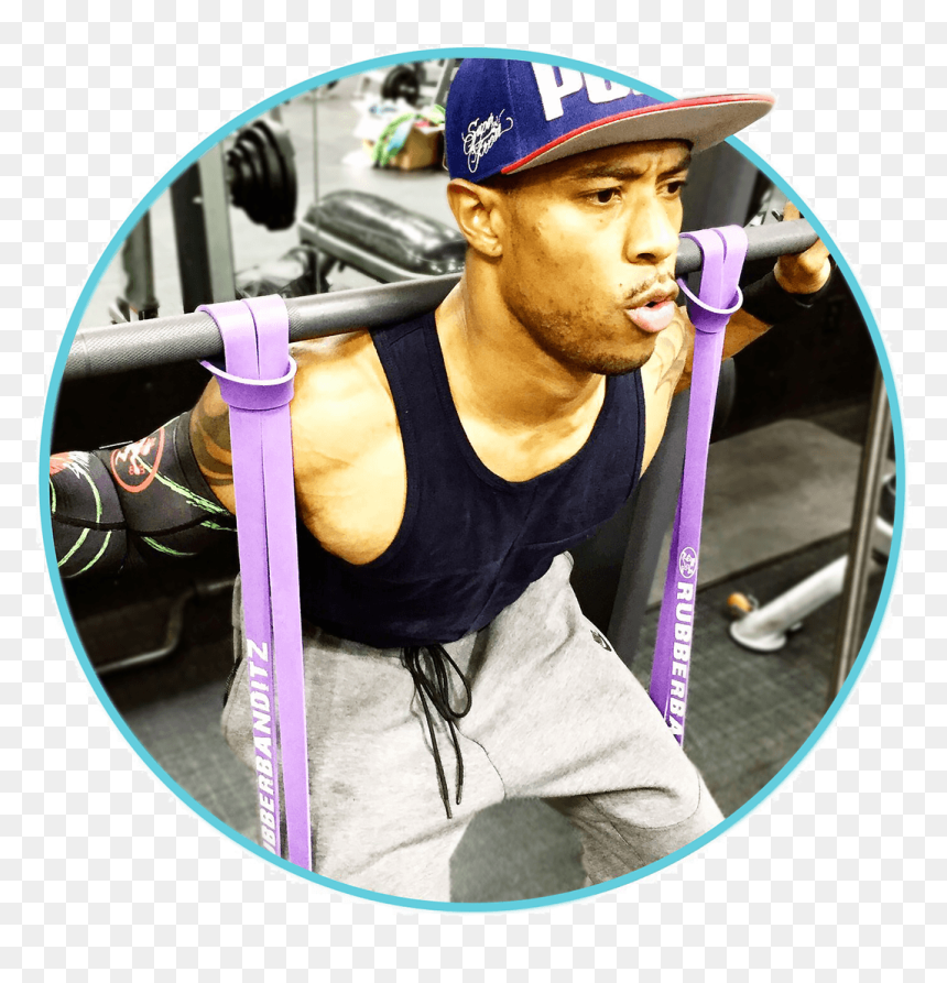 Transparent Squat Png - Resistance Band Weighted Squat, Png Download - bicep png