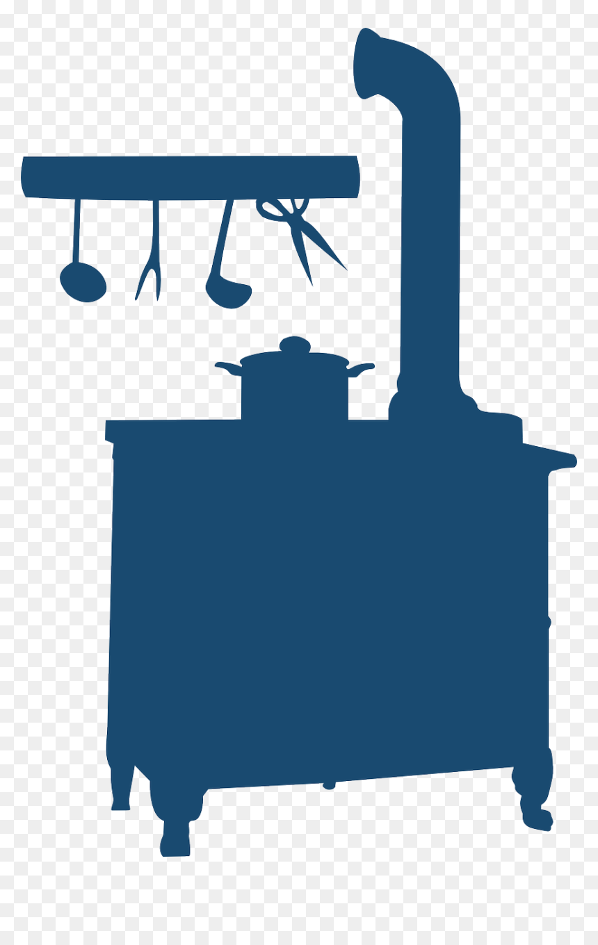 Wood Stove Silhouette Clipart, HD Png Download - hearth png
