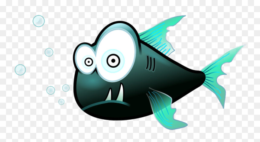 Piranha Fish Vector - Piranha Clip Art, HD Png Download - fish vector png