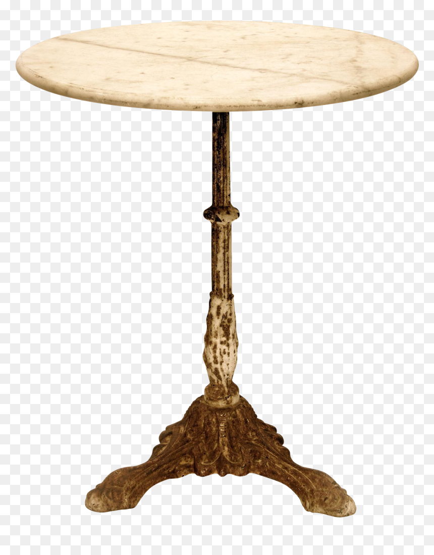 Original French Café Table - Outdoor Table, HD Png Download - cafe table png