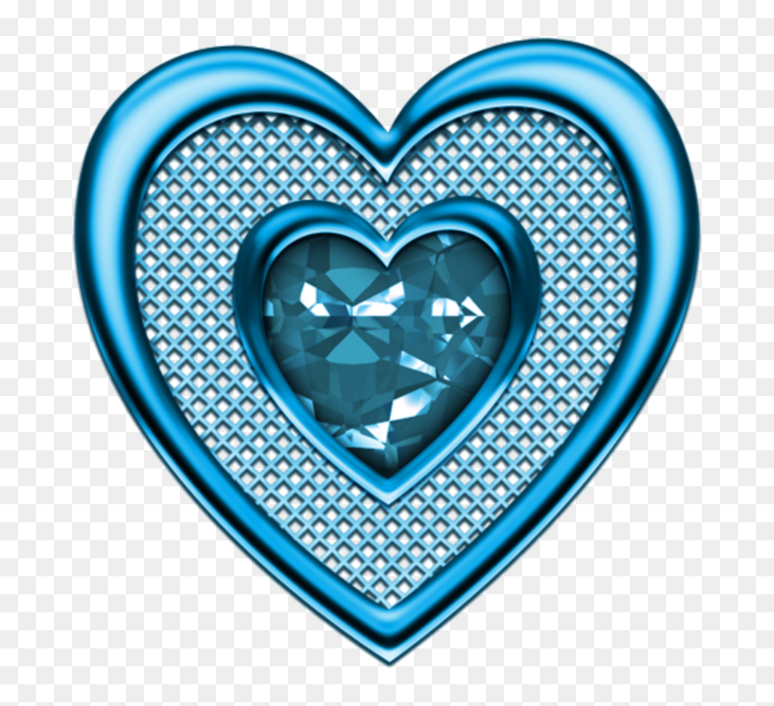 Mq Blue Heart Hearts Diamond Diamonds - Rosle Sieve Disc, HD Png Download - diamond heart png