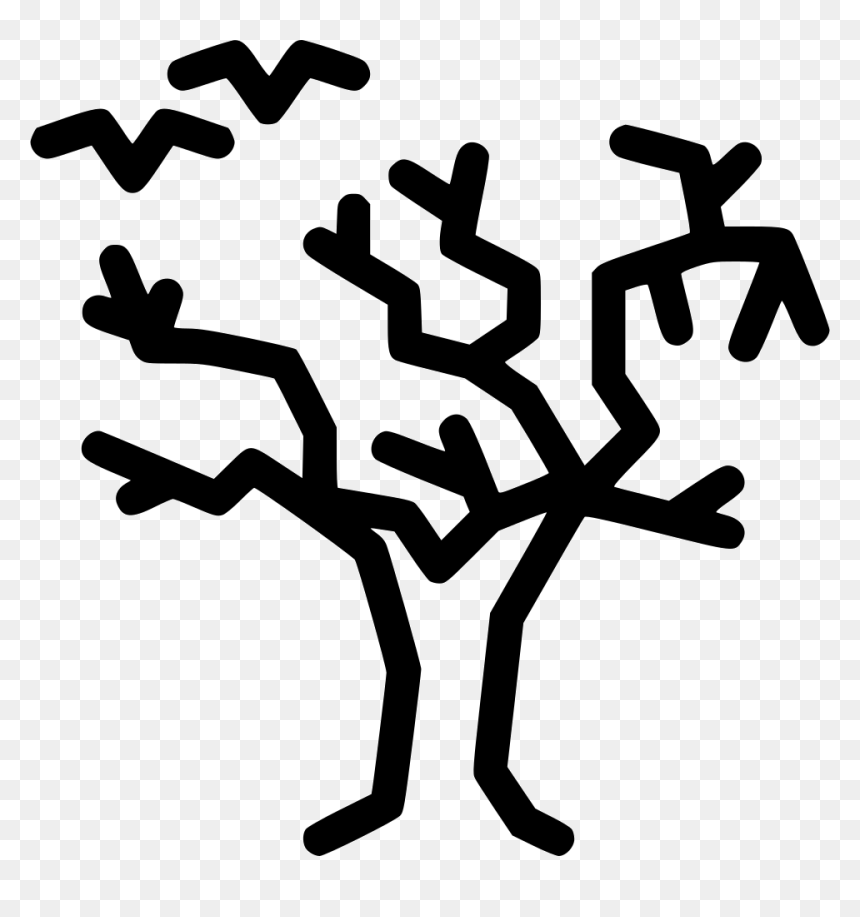 Spooky Tree Bats Flying Horror - True Frog, HD Png Download - creepy tree png