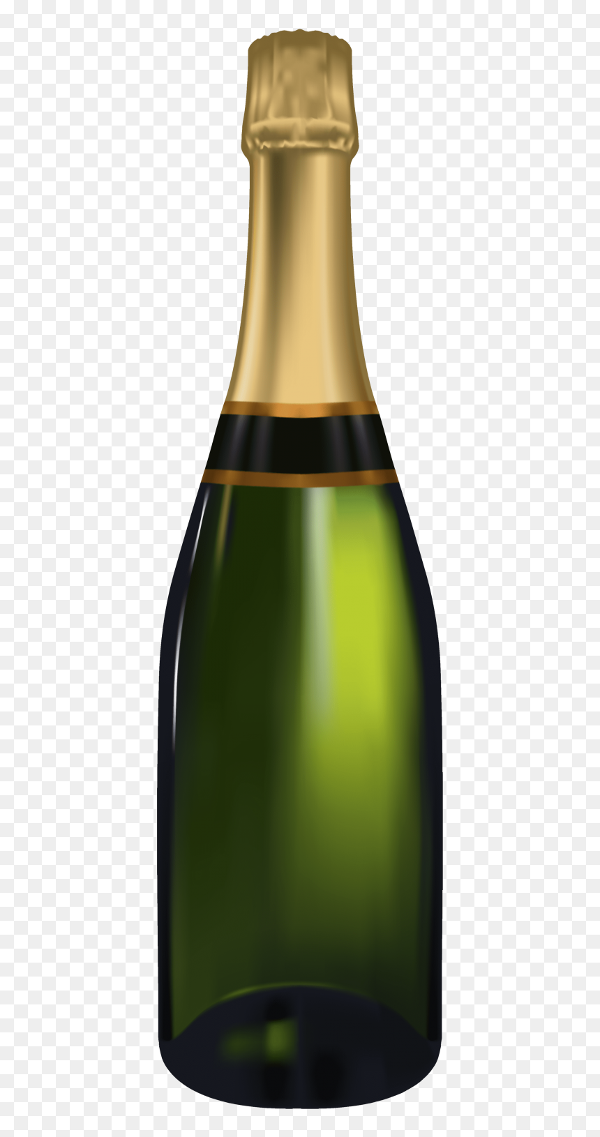 Clipart Explosion Champagne - Champagne Bottle No Label, HD Png Download - champagne emoji png