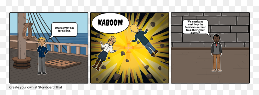 Halifax Explosion Storyboard, HD Png Download - comic book explosion png