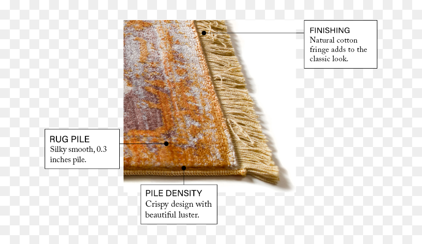 Global Treasures Naomi Gold Area Rug - Wood, HD Png Download - gold pile png