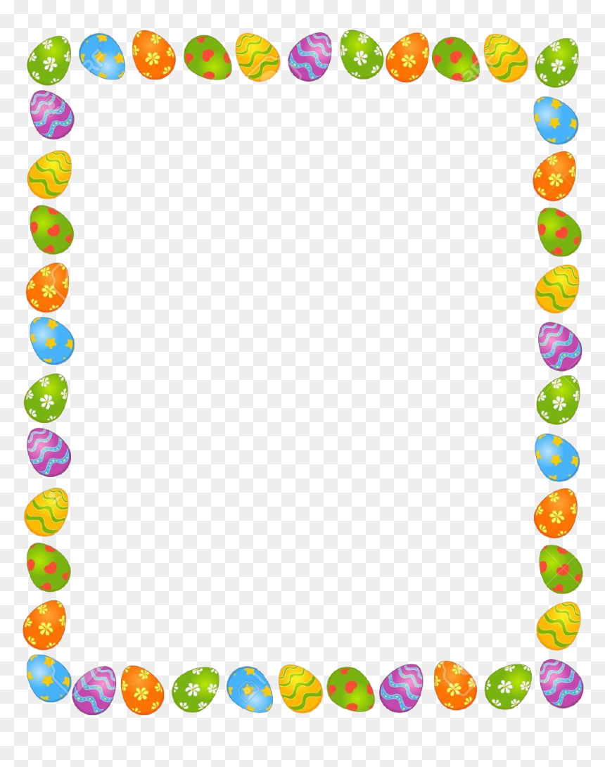 Easter Egg Frame PNG Images With Transparent Background