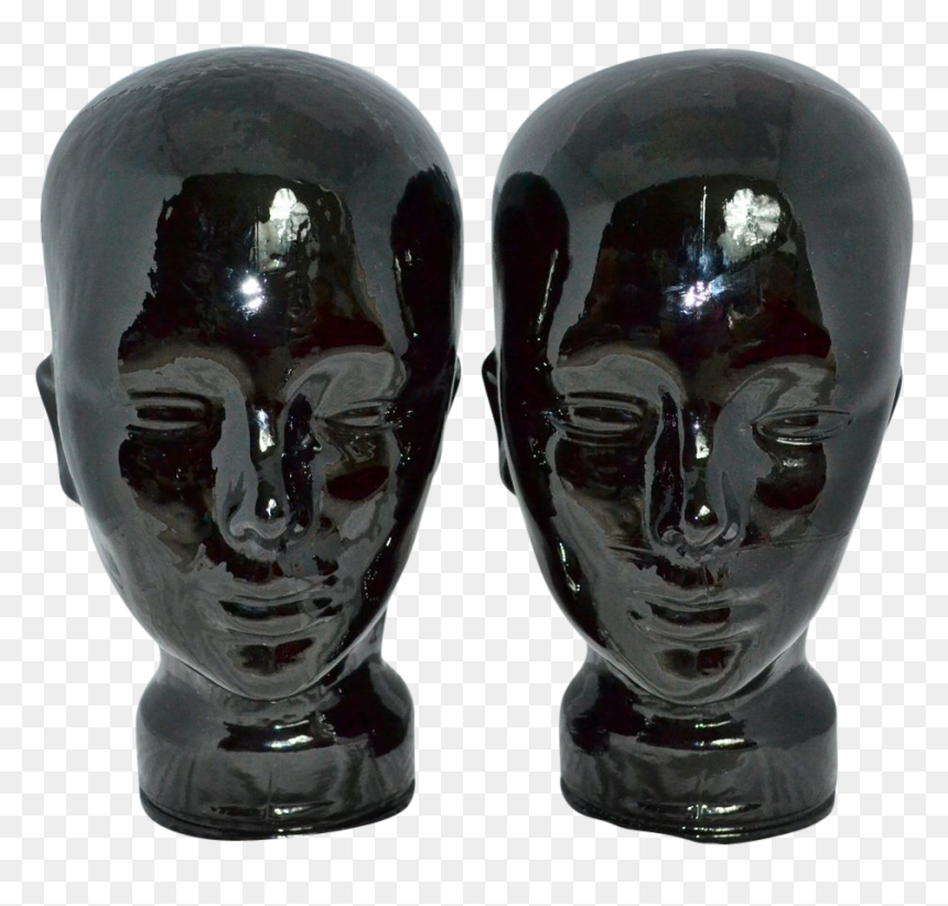 Transparent Mannequins Glass - Black Mannequin Head Png, Png Download - mannequin head png