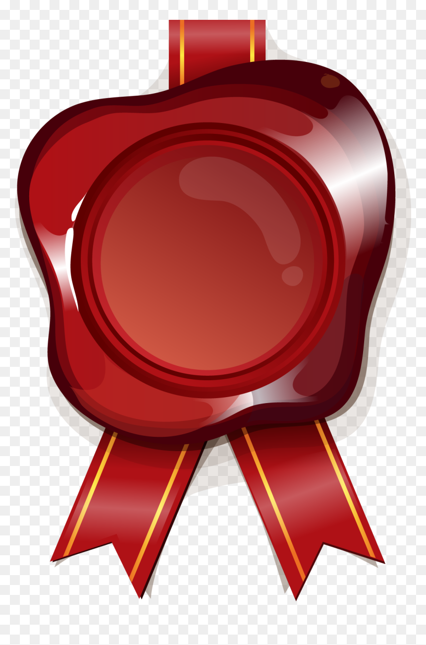 Postage Stamp Wax Seal Sealing Badge Red Clipart - Wax Postal Seal Clipart, HD Png Download - mail stamp png