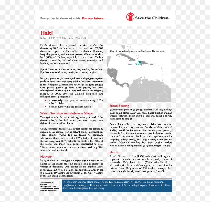 School Children S Health In D Ssalines - Save The Children, HD Png Download - children running png