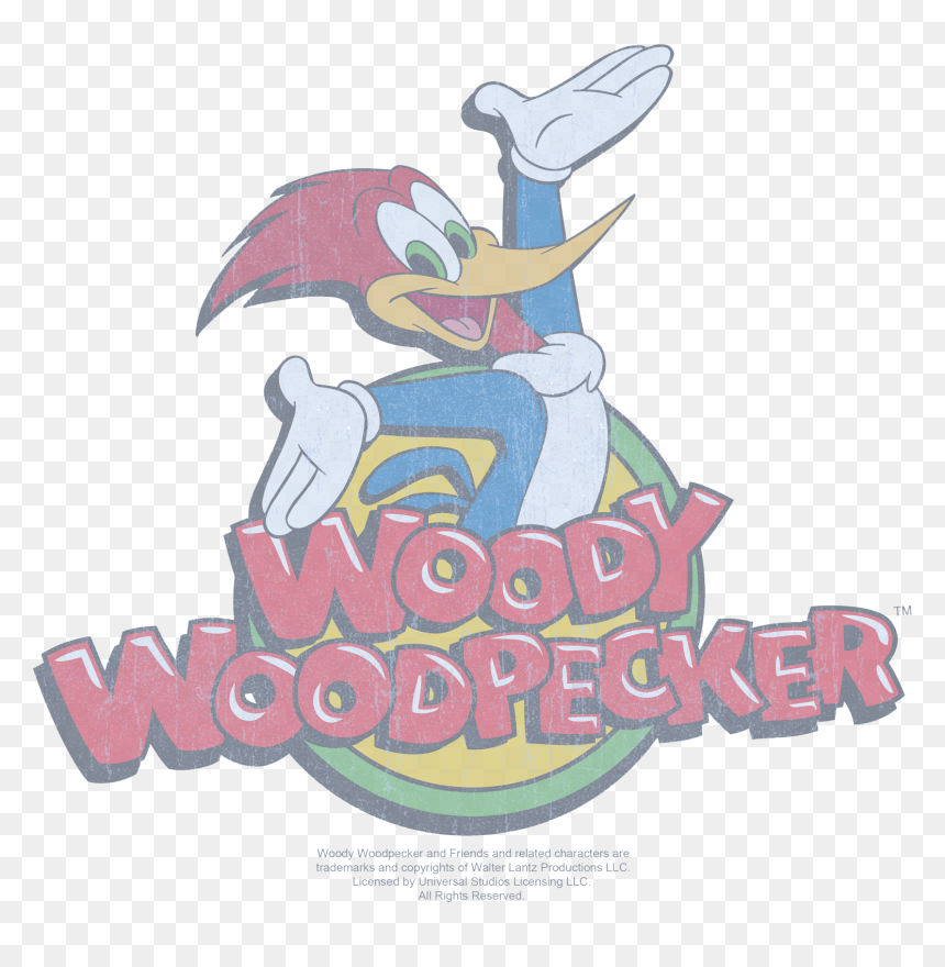 Woody Woodpecker Retro Fade Kid"s T Shirt "
 Class= - Woody Woodpecker Logo, HD Png Download - woody woodpecker png