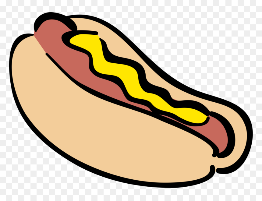 Vector Illustration Of Cooked Hot Dog Or Hotdog Frankfurter, HD Png Download - snapchat hotdog png