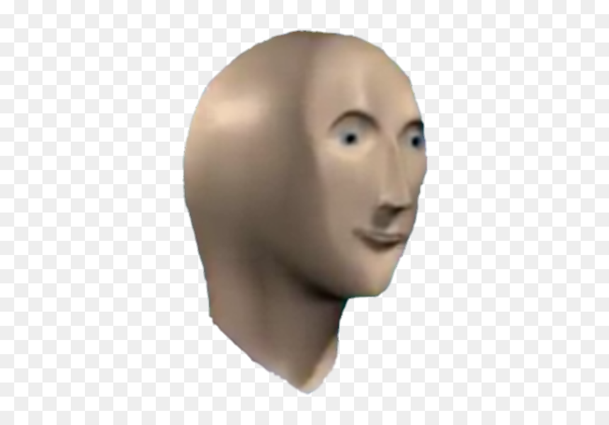 Face Chin Nose Head Cheek Skin Forehead Mannequin Jaw - Stonks Head, HD Png Download - mannequin head png
