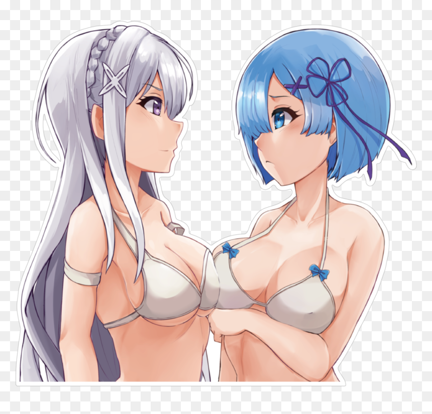 Re Zero Emilia Fan Art, HD Png Download - rem re zero png