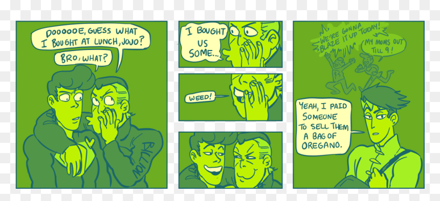 Josuke And Okuyasu Weed , Png Download - Josuke And Okuyasu Weed, Transparent Png - weed bag png