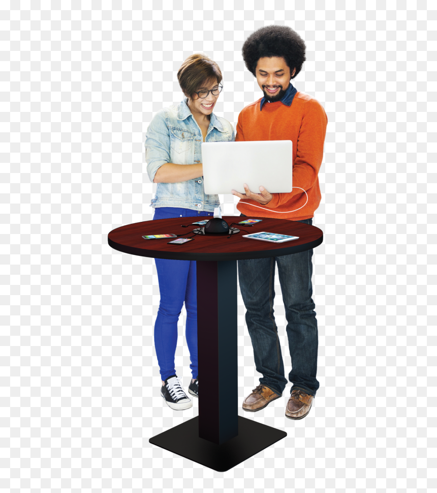 Thumb Image - Sitting At Table Png, Transparent Png - cafe table png