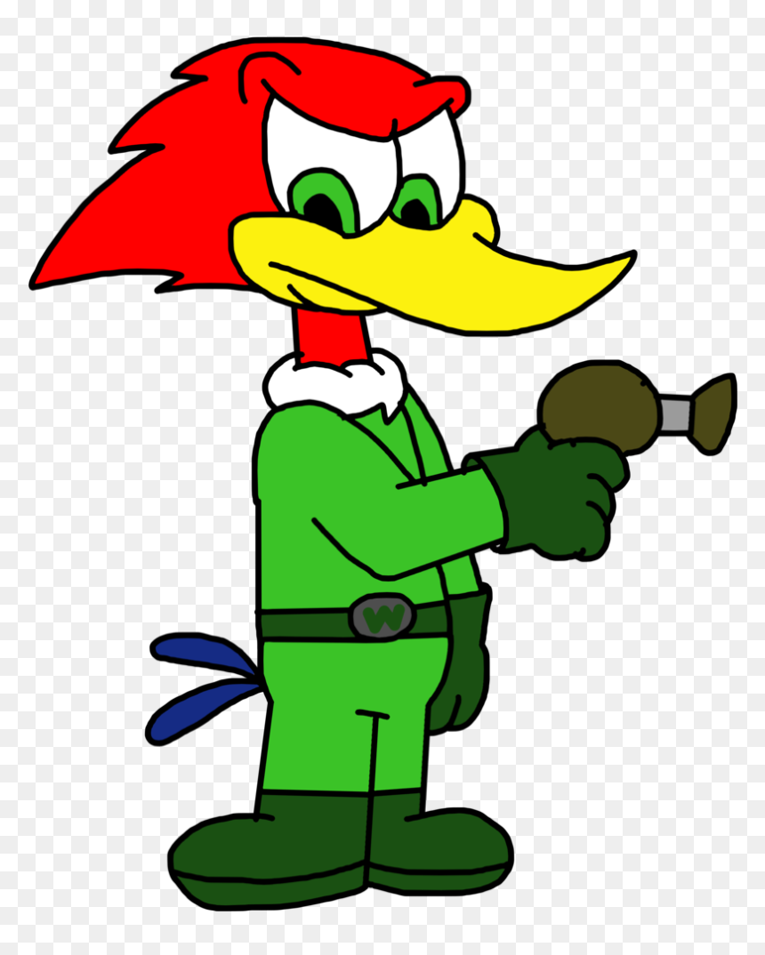 Woody Woodpecker As Space Hero By - Buzz Buzzard, HD Png Download - woody woodpecker png