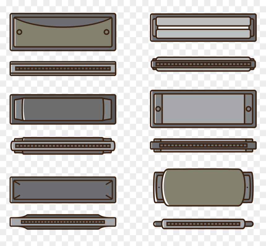 Harmonica Vector Icons - Stairs, HD Png Download - harmonica png