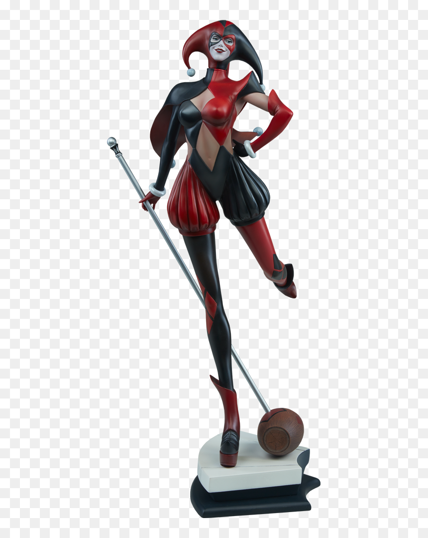 Dc Comics Statue Harley Quinn - Statue, HD Png Download - harley quinn diamonds png