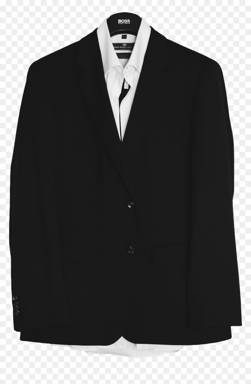 Black Suit On Hangar - Black Suit Jacket, HD Png Download - black suit png