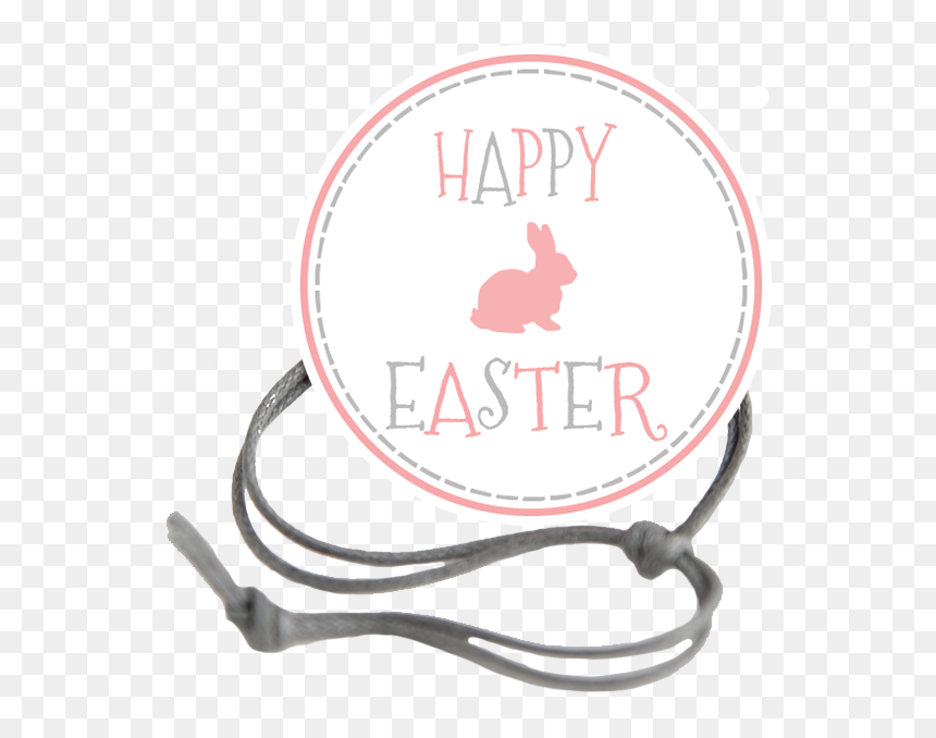 Easter Gray Dashed Border Napkin Knot Product Image - Reindeer, HD Png Download - easter border png