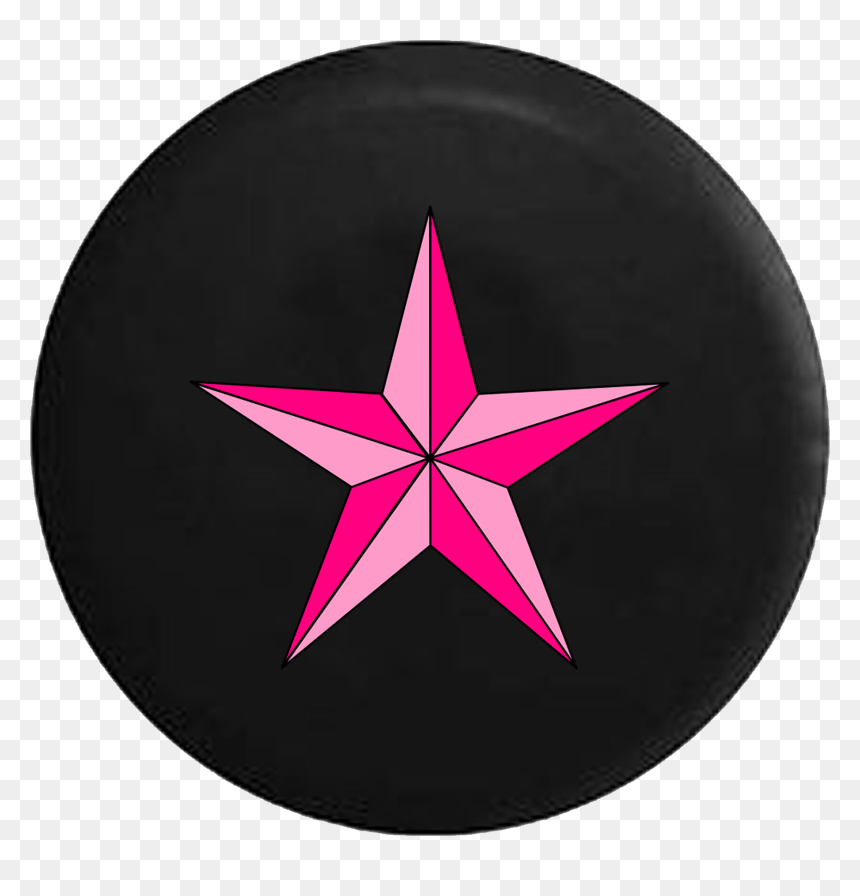 Pink Nautical Star Girls Sea Life Ocean - Circle, HD Png Download - nautical star png