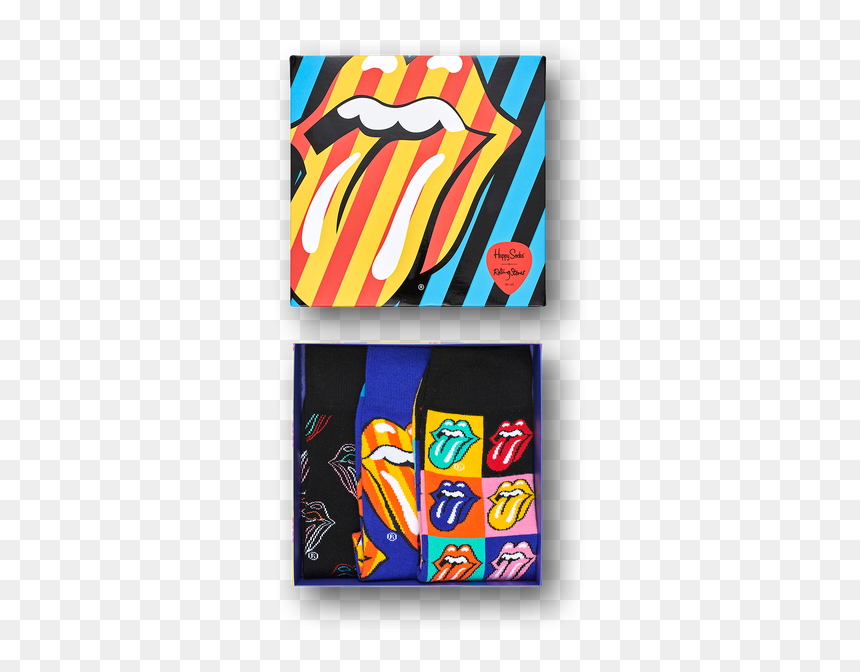 Limited Edition Rolling Stones Adult Socks Gift Box - Happy Socks Rolling Stones Box, HD Png Download - rolling stones png