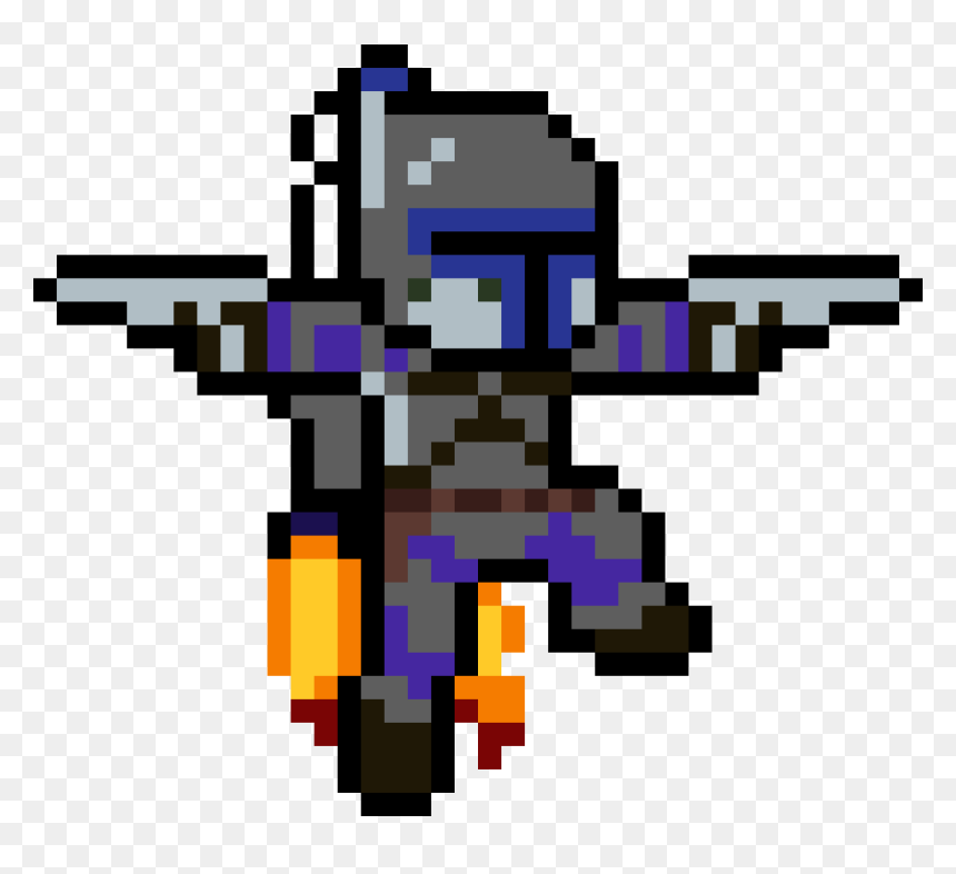 Jango Fett Pixel Art, HD Png Download - jango fett png