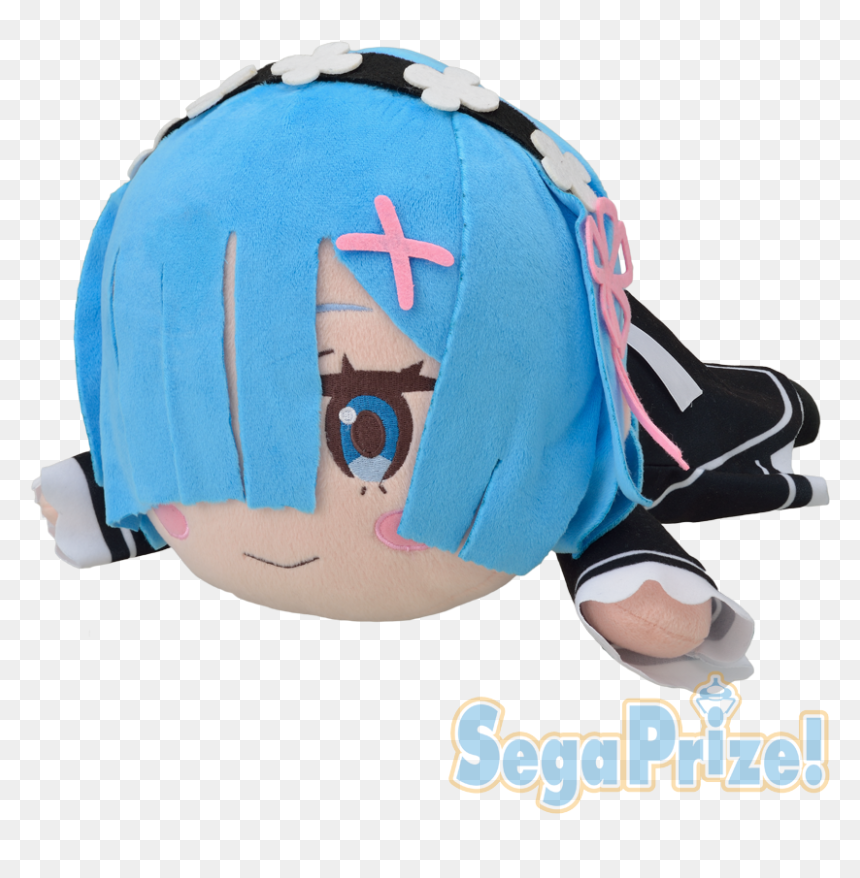 Sega Rem Media Factory Mega Jumbo Nesoberi Nuigurumi - Rem Re Zero Plush, HD Png Download - rem re zero png