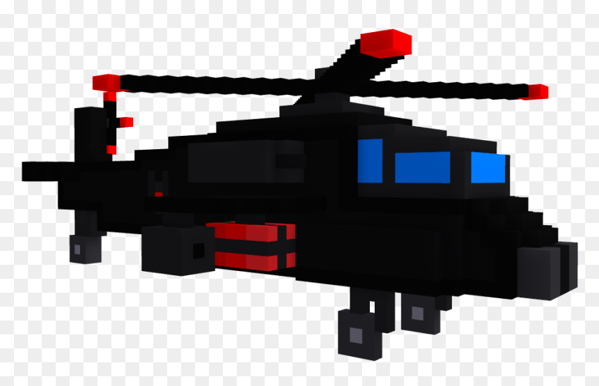 Share Pixel Gun Conceptions Here - Helicopter Rotor, HD Png Download - attack helicopter png