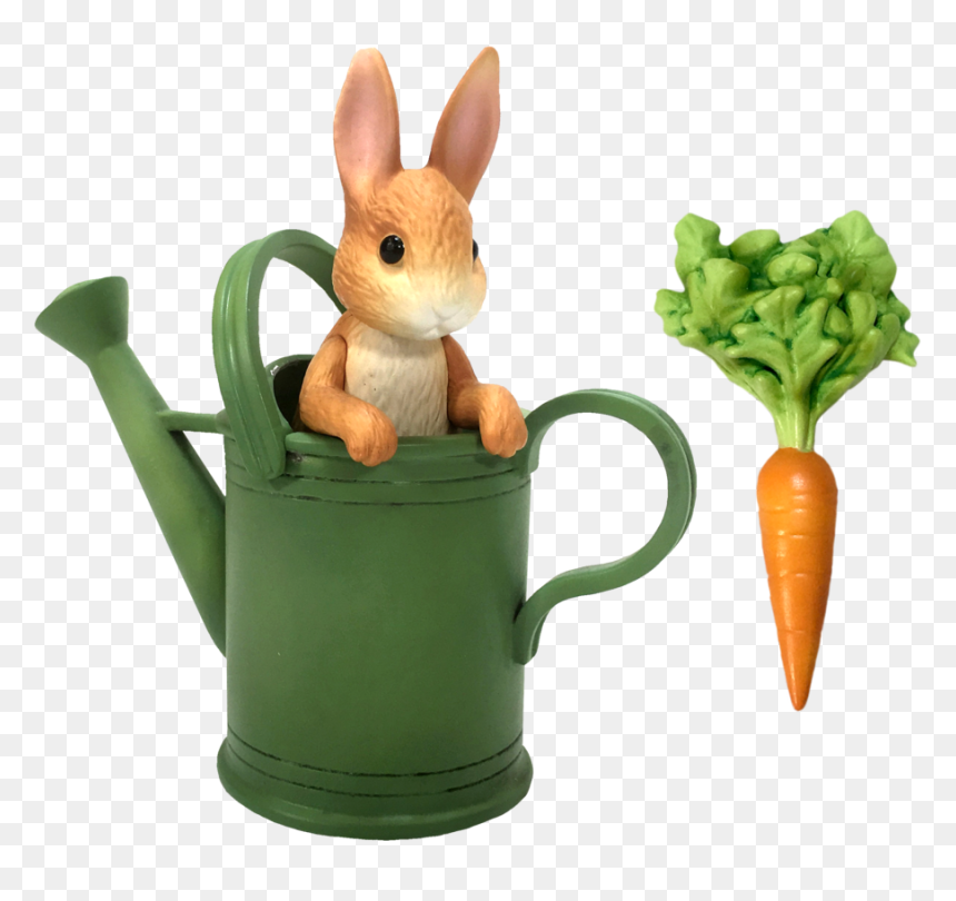 Fairy Garden Peter Rabbit And Watering Can Fairies - Peter Rabbit Watering Can, HD Png Download - peter rabbit png