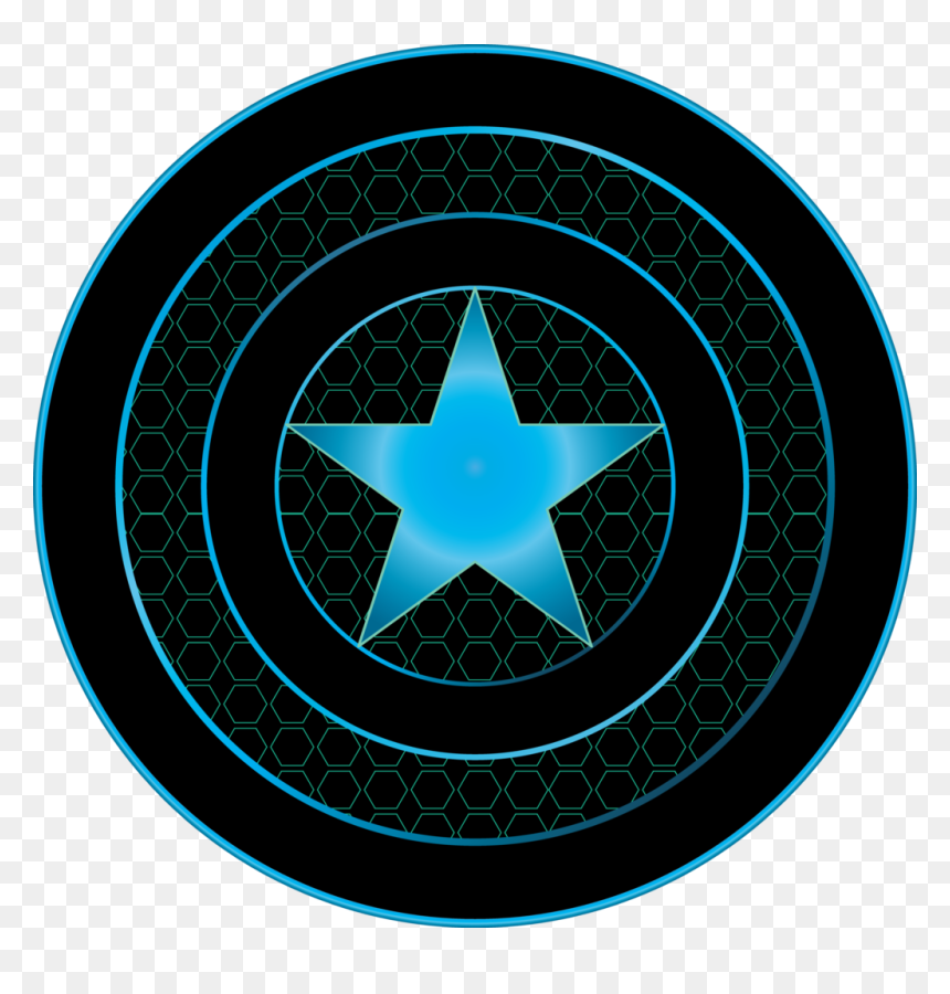 Black And Blue Shield , Png Download - Estrella De Puebla, Transparent Png - black shield png