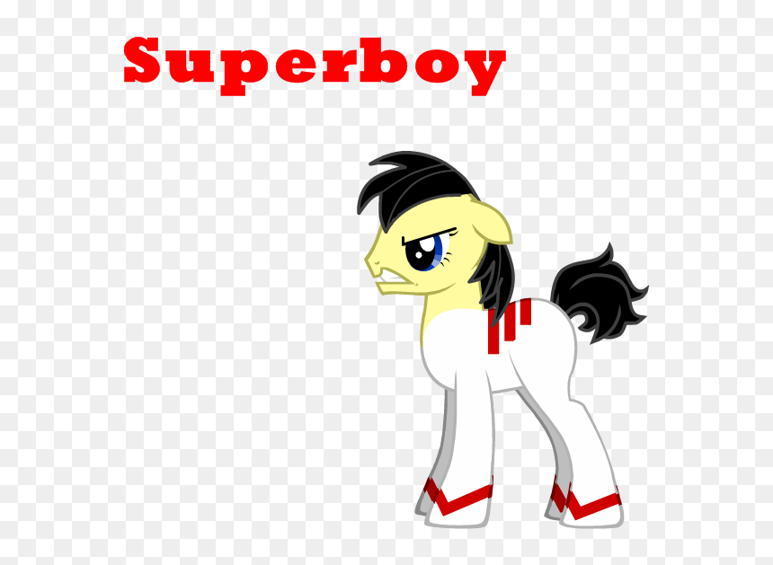 Superboy As A Pony - Cartoon, HD Png Download - superboy png
