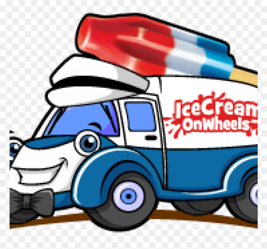 Ice Cream On Wheels - Ice Cream On Wheels Logo, HD Png Download - ice cream truck png