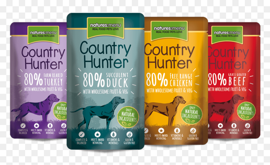 Natures Menu Country Hunter Pouch, HD Png Download - duck hunt dog png