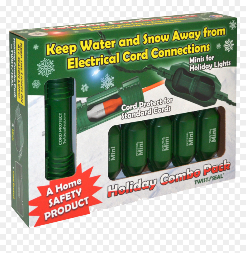 Twist And Seal Holiday Light Safety Combo Pack - Do With Extension Cords For Christmas Lights, HD Png Download - holiday lights png