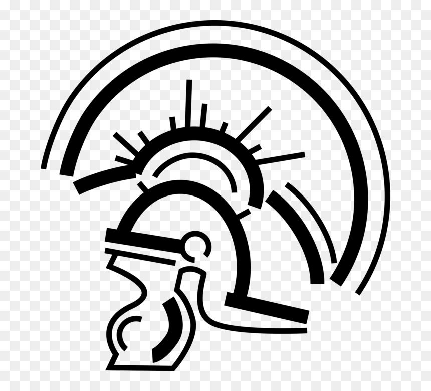 Transparent Roman Helmet Png - Vector Graphics, Png Download - roman helmet png