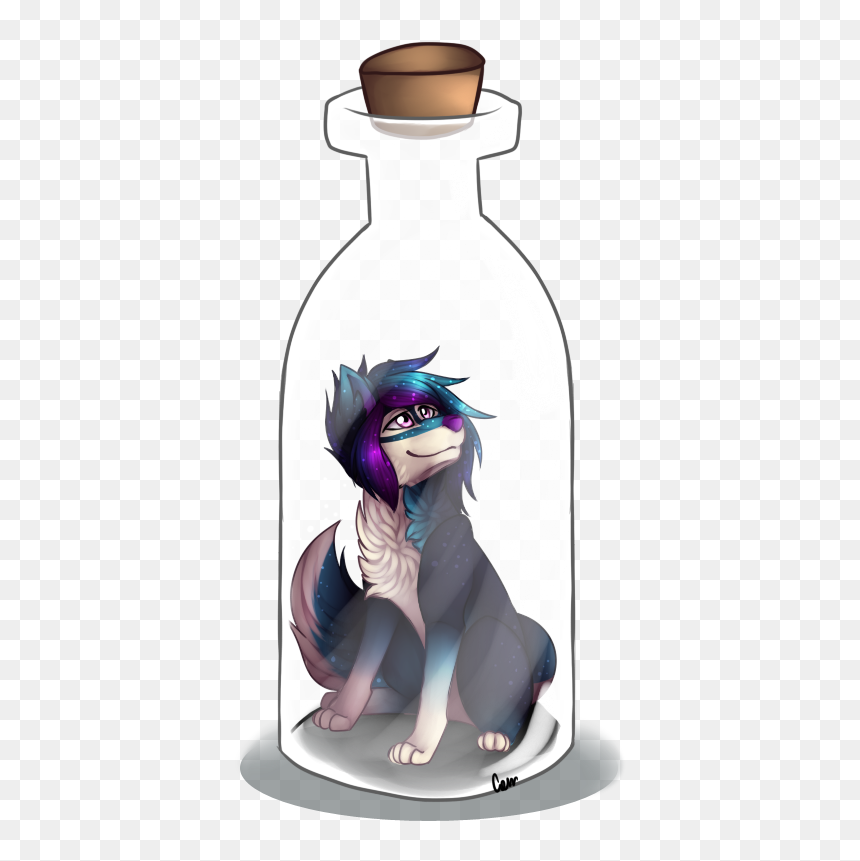 [ych] Message In A Bottle - Water Bottle, HD Png Download - message in a bottle png