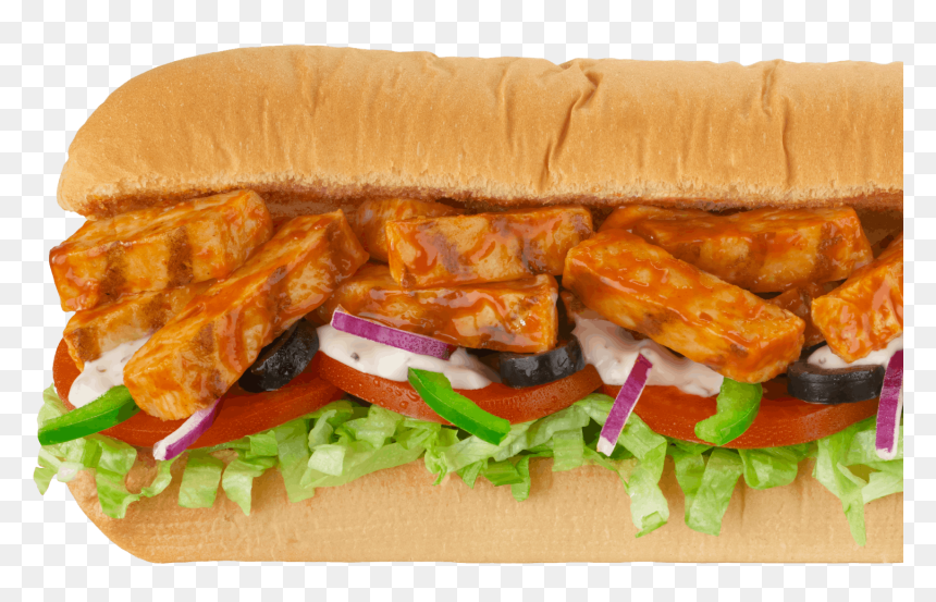 Buffalo Chicken Subway, HD Png Download - snapchat hotdog png