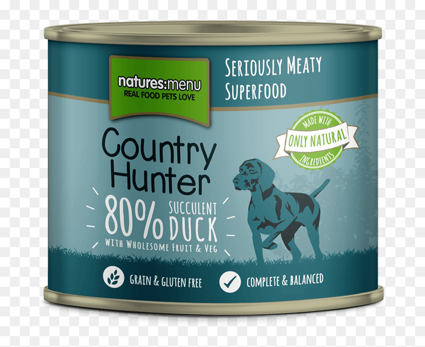 Natures Country Hunter Dog Food Can - Natures Menu Country Hunter, HD Png Download - duck hunt dog png