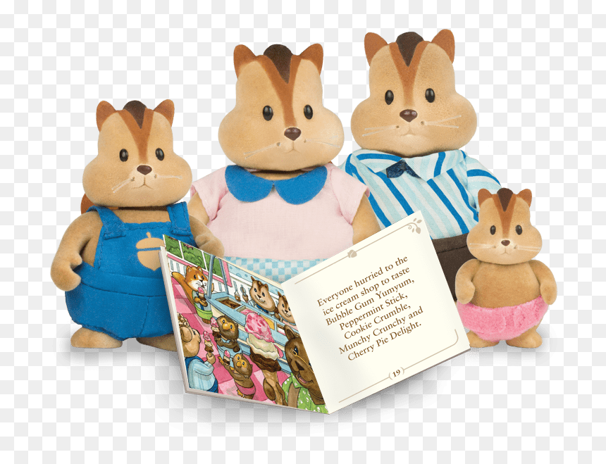 Li"l Woodzeez Family - Li L Woodzeez Chipmunk Family, HD Png Download - chipmunk png