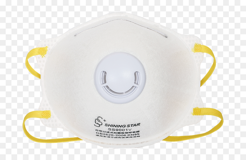 Hot Sale N95 Face Mask With Valve  Ss9001v Kn95 Disposable - N95 Masks For Sale, HD Png Download - shining star png