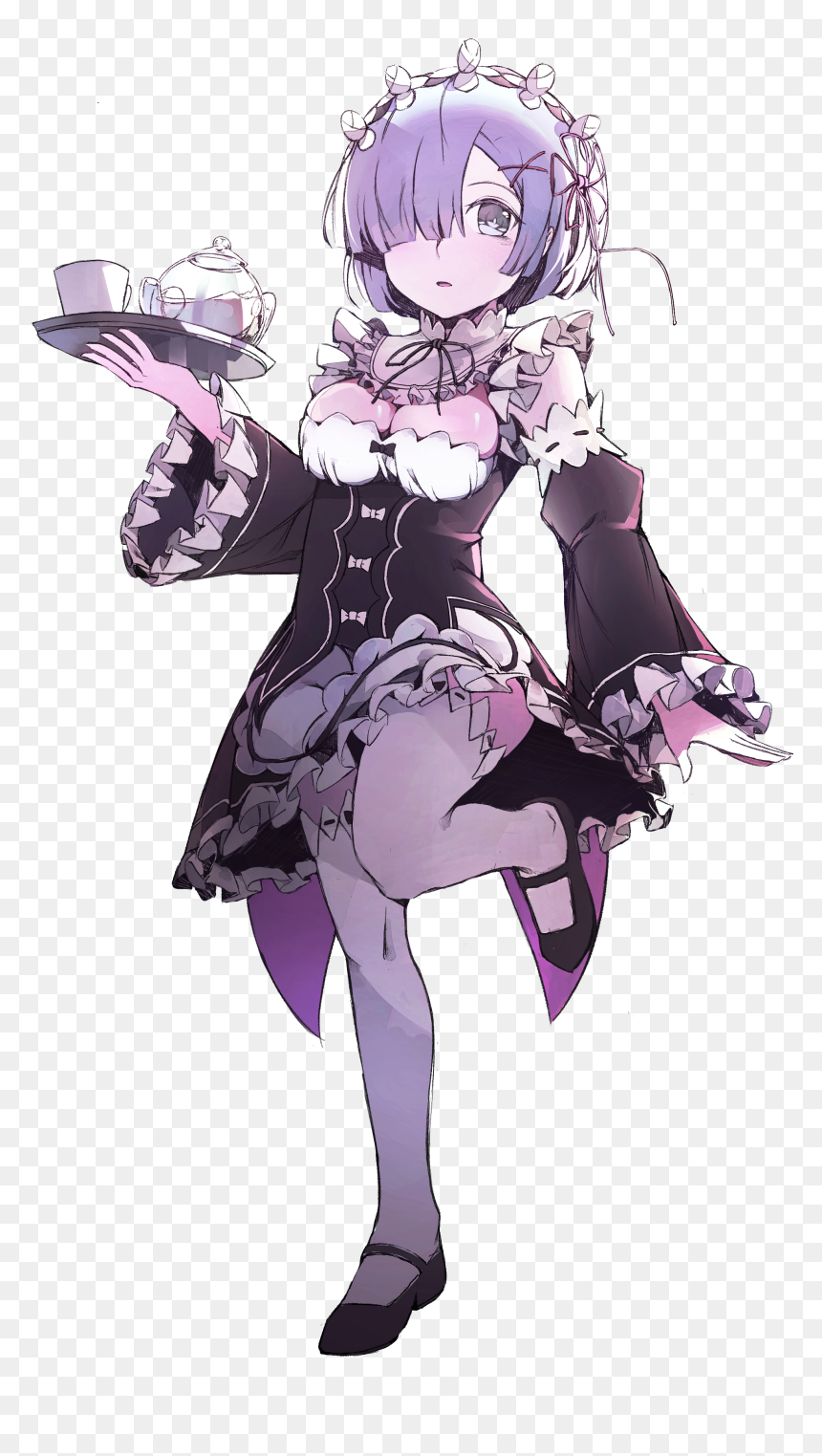 Anime, HD Png Download - rem re zero png