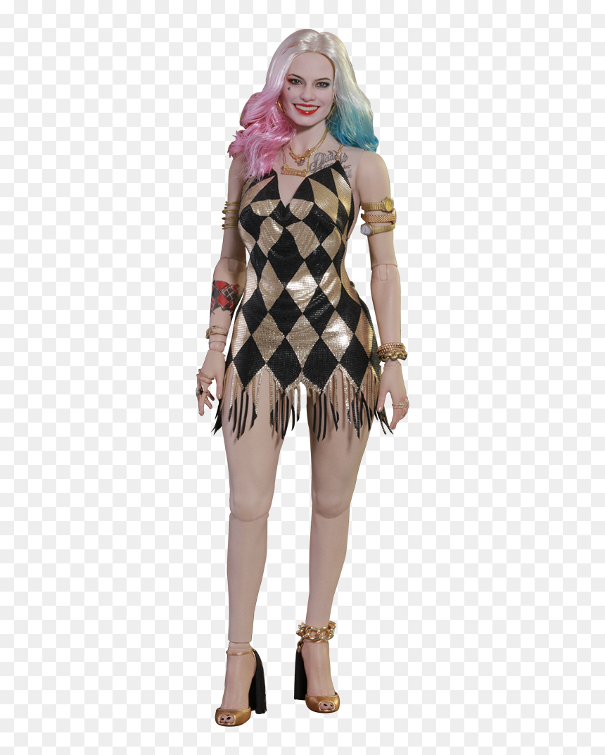 Hot Toys Harley Quinn Dress, HD Png Download - harley quinn diamonds png